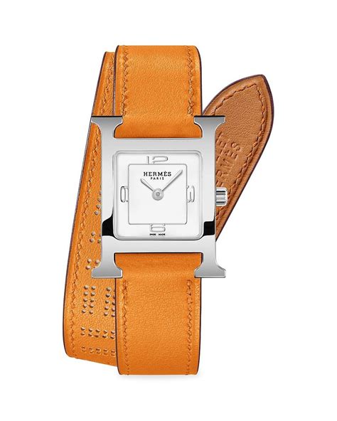 hermes mens double strap watch|hermes watch strap price.